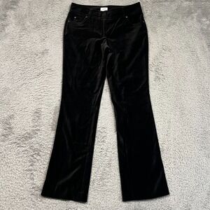 Cache Flare Velvet Pants Women's 2 Black 28x28 5-Pocekt Stretch